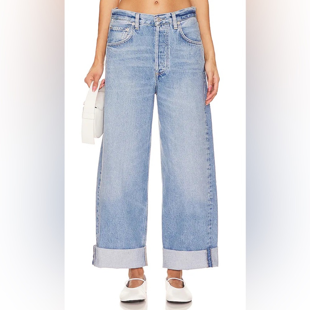 Citizens Of Humanity Light Blue Wide-Leg Jeans